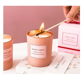 Lavender Candle, Candles Gifts for Women, Candles for Home Scented, Christams & Birthday Gift for Women, Pink Candles for Women, Lavender Scented Candles, Natural Soy Wax Candles, 5.5 oz 30 Hours