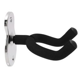 Guitar Wall Mount Hanger Metal Guitar Hanger Display Mount Hangers for Ukulele Violin Studio Room(Frosted silver)