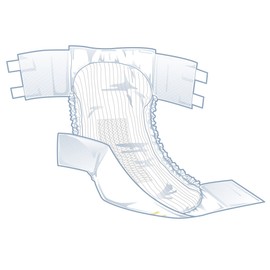 FitRight Extra Adult Briefs with Tabs, Moderate Absorbency, Large, 48"-58" (Pack of 20)