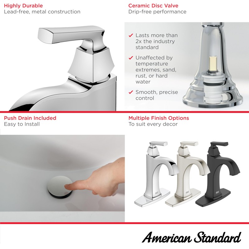 American Standard 7426101.002, Belmeade Single-Handle Bathroom Faucet , Chrome