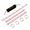 Rose Spreader Bar with 2pcs Black Adjustable Straps, Stainless Steel