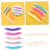 FOMIYES 5pcs Arch Shaped Frosted Nail Files Acrylic Nail Buffering