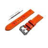 NICKSTON Orange Brushed Genuine Leather Band Compatible with Garmin Venu