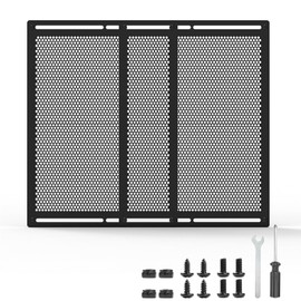 Kessainely RV Entry Screen Door Grille,Upgraded Adjustable 16-31 in Width, 21.26 in Height, Metal Entry Screen Door Protector,Camper Screen Door Grill,RV Door Defender