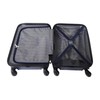 BAGS USA Rolling Carry-on Spinner, lightweight and fully Lined, vertical