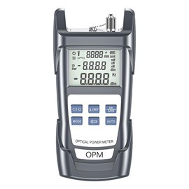 Fiber Optic Cable Tester & Power Meter - Portable Optical Light Meter with FC/SC/ST/LC Interfaces, (-70) dBm to (+10) dBm Range, 10 Wavelengths, LED Display - for Network Installation & Maintenance