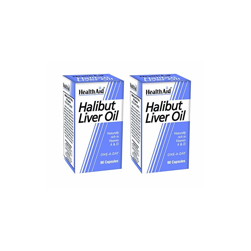 HealthAid Halibut Liver Oil Pack of 2 x 90 Capsules