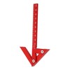 Center Gauge 105mm 45° 90° Aluminum Alloy Line Ruler Measuring