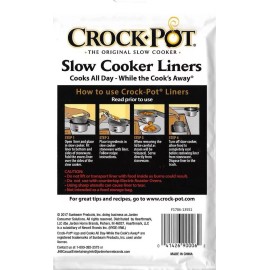 Crock-Pot Slow Cooker Liners Soup-Chili bags 1 - 6ct 13" x 20.30" 3 qt to 7 qt