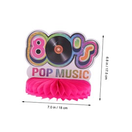 Gatuida 9pcs Honeycomb Centerpieces Theme Party Decorations Retro Disco Party Favors Sturdy Paper Decor for Birthday Celebrations Unique Photo Props Table Decor