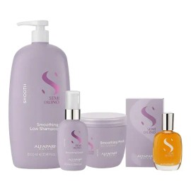 Alfaparf Sdl Smoothing Kit Sh 1l, Mask 500, Aceite Y Crema                                                                                            