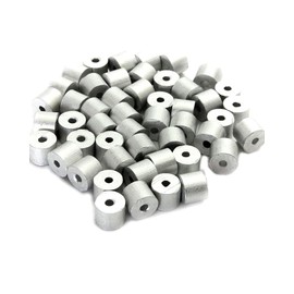 Aluminum Swage Stop for 1/16" Wire Rope Cable - Aluminum Cable Stop Sleeve for 1/16 Inch Wire Rope Swage Clip Aluminum Cable Crimp Sleeves Cable Stops 1/16" Aluminum Swage Sleeves (100)