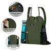 WANDF Drawstring Backpack with Shoulder Pad, Sports Gym Backpack with