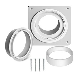 PRATYAHARA Dryer Vent Wall Plate with (4.8 Feet) Twist Lock Dryer Vent Connector Kit, 4 Dryer Duct Connection Flange A