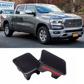 Unbranded 2pcs  Stake Pocket Covers Truck Bed Rail Hole Plugs For Dodge Ram1500 2500 2019+