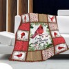 I'm with You Northern Cardinal Christmas Blanket,Red Throw Blanket for