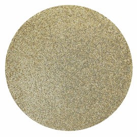 Luminous Round Placemat, Colorful, Sparkling Rhinestones, Non-Slip Back, for Fun or Formal Dining Table Setting, Event, Wedding, Champagne, 15", Sold Individually