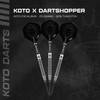 KOTO - Black Crown 90% Darts 22 Gram, Black &