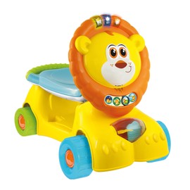 Winfun: 3-in-1 Grow-with-Me Lion Scooter - Lights & Sounds, 3 Modes: Walker - Scooter - Foot-to-Floor Ride On, Developmental Toy, Toddlers Ages 12mo+