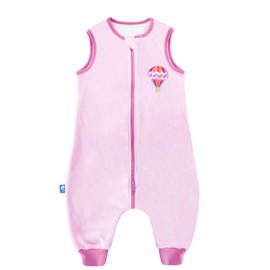 ililmmoe Baby Unisex Sleeping Bag with Feet Pyjamas Infant Walking Cotton Sleepsack Wearable Blankets Tog1.5 PINK/S