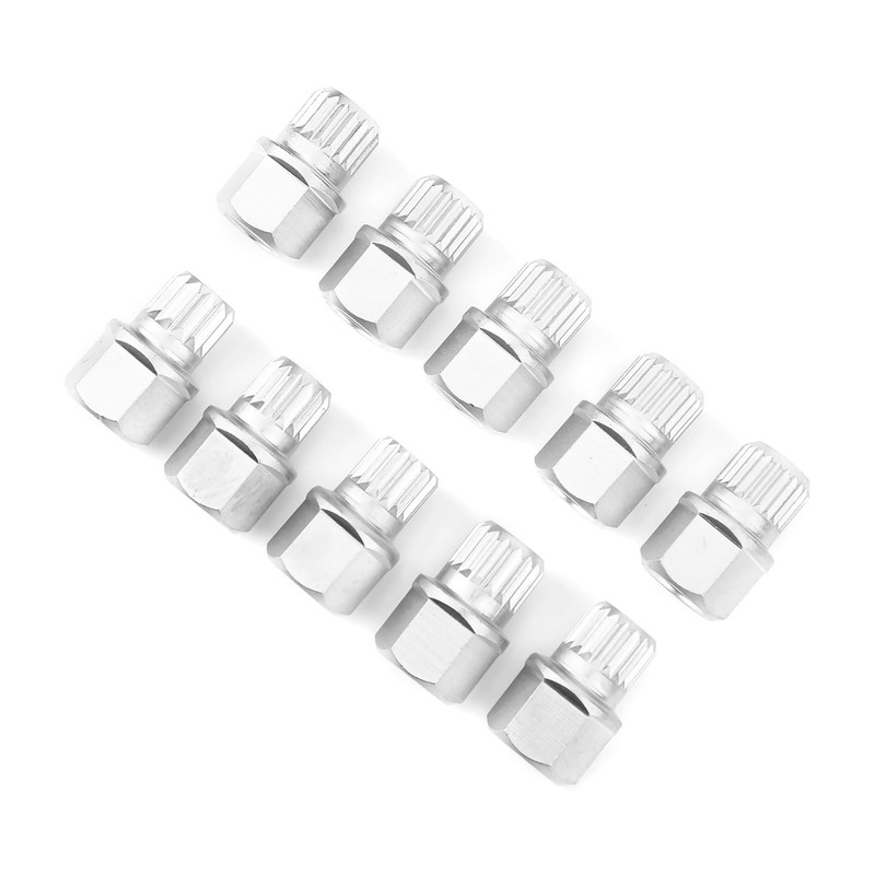 10Pcs Wheel Locking Lug Nut Key Set Remover Installation Anti‑Theft