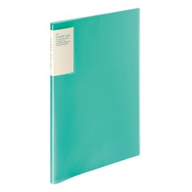 Kokuyo clear. Book Carry All in Fixed A4 10 Pocket Green Russet – 5002g