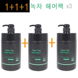 1+1+1 (3 pieces) Composition~ Porion Green Tea Green Tea Hair Pack 1000ml New Product Vegetable Protein Ingredients, Ceramide, Damaged Hair Care Genuine / 1+1+1(3개)구성~ 포리온 그린티 녹차 헤어팩 1000ml 신형제품 식물성단백질성분, 세라마이드, 손상모발케어정품