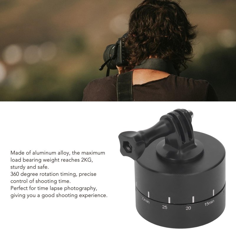 Panoramic Tripod Head 360 Degree Rotation 60 Minutes Time Lapse