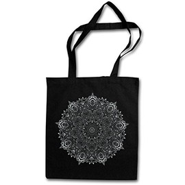 MANDALA I Shopper Reusable Hipster Shopping Cotton Bag – Yantra Hinduism Buddhism Buddhismus Hinduismus Hindu Shiva Buddha Dharma Govinda Indien India Om