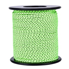 Camping Ropes Roller, 2.5mm Reflective Guy Line Lightweight Tent Cords Outdoor Gear String with Fluorescent Silk for Tarp Canopy Shelter Camping