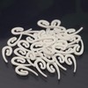 ZYBUX - Plastic CURTAIN HOOKS | FOR Windows' Curtain Poles