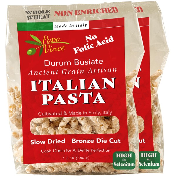 Papa Vince Non Enriched Pasta - good whole wheat busiate