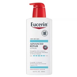 Eucerin Advanced Repair Lotion, Fragrance Free, 16.9 Fl Oz