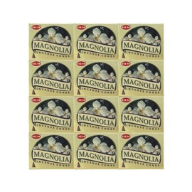 Magnolia - Case of 12 Boxes, 10 Cones Each - HEM Incense From India