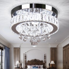 Cool Light Crystal Chandeliers Lamps Modern Silver Color Crystal Chandelier for HomeShade  color: Cool white, Design Style: Modern, Lamp Power(W): 25, Number of Lights: LED