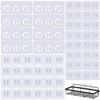 LHSYFBZ 48Pack Shower Caddy Adhesive Hooks Replacement, Shower Shelf Adhesive