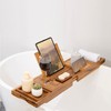 XcE Teak Bathtub Tray Expandable to 105cm with Solid Book