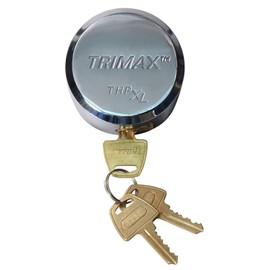 Trimax THPXL Hockey Puck Internal Shackle Trailer Door Lock - Rekeyable