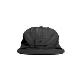 Tillak COHO Six Panel Hat, Kodra Nylon 6 Panel Cap with Snap Closure, Black, One Size