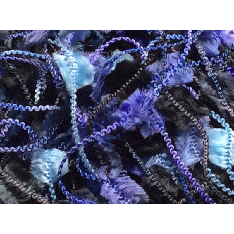 Purple, Blue, Black, Grey Butterfly Yarn - Dark Horse Nubs