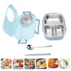 Lunch Box for Kids, Compartment Stainless Steel Thermal Food Container,