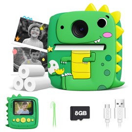 Lenudar Kids Camera Instant Print, 1080P Kids Digital Camera, Girls Boys Toys Age 3-9, Christmas Birthday Gifts Toys for 3 4 5 6 7 8 9 Year Old Boys Girls (Green)