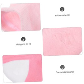 TOVINANNA 2 Pairs Gel Moisturizing Heel Socks Breathable Elastic Foot Sleeves for Cracked Heel Protection Reusable Washable Polyester Cotton Gel Socks for Outdoor Foot Comfort