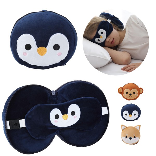 ecoZen Lifestyle Travel Pillow Set with Eye Mask - Comfort