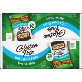 Snyder's of Hanover Gluten Free Pretzel Sticks, 100 Calorie Individual Packs, 24 Count