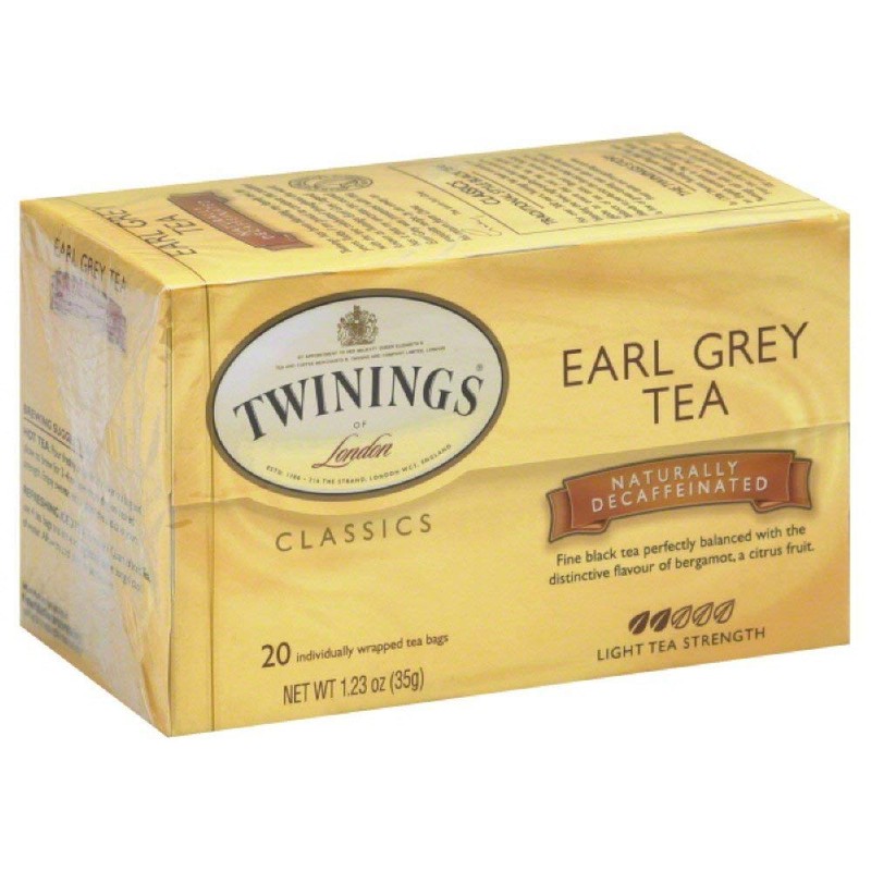 Twinings Earl Grey Decaf Tea, Tea Bags, 20-Count Boxes (Pack