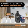 Hmdivor 5 Rows Drink Organizer for Fridge, 15'' Soda Can