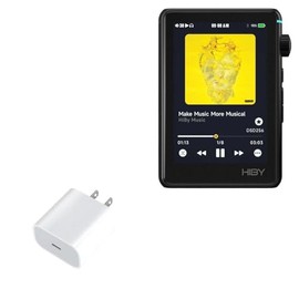 BoxWave Charger Compatible with HiBy R3 II 2025 - PD GAN miniCube (30W), 30W Tiny PD GAN Type-C Wall Charger - Winter White