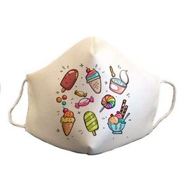 Approved 3-layer protective mask, original design with funny motifs.