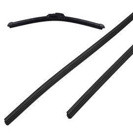 CRLLDPM 1 Pair Universal Windscreen Wiper Rubber, 70 cm Wiper Rubber, Replacement Wiper Rubber, Replacement Rubber Universal Wiper Rubber, for All Windscreen Scratches